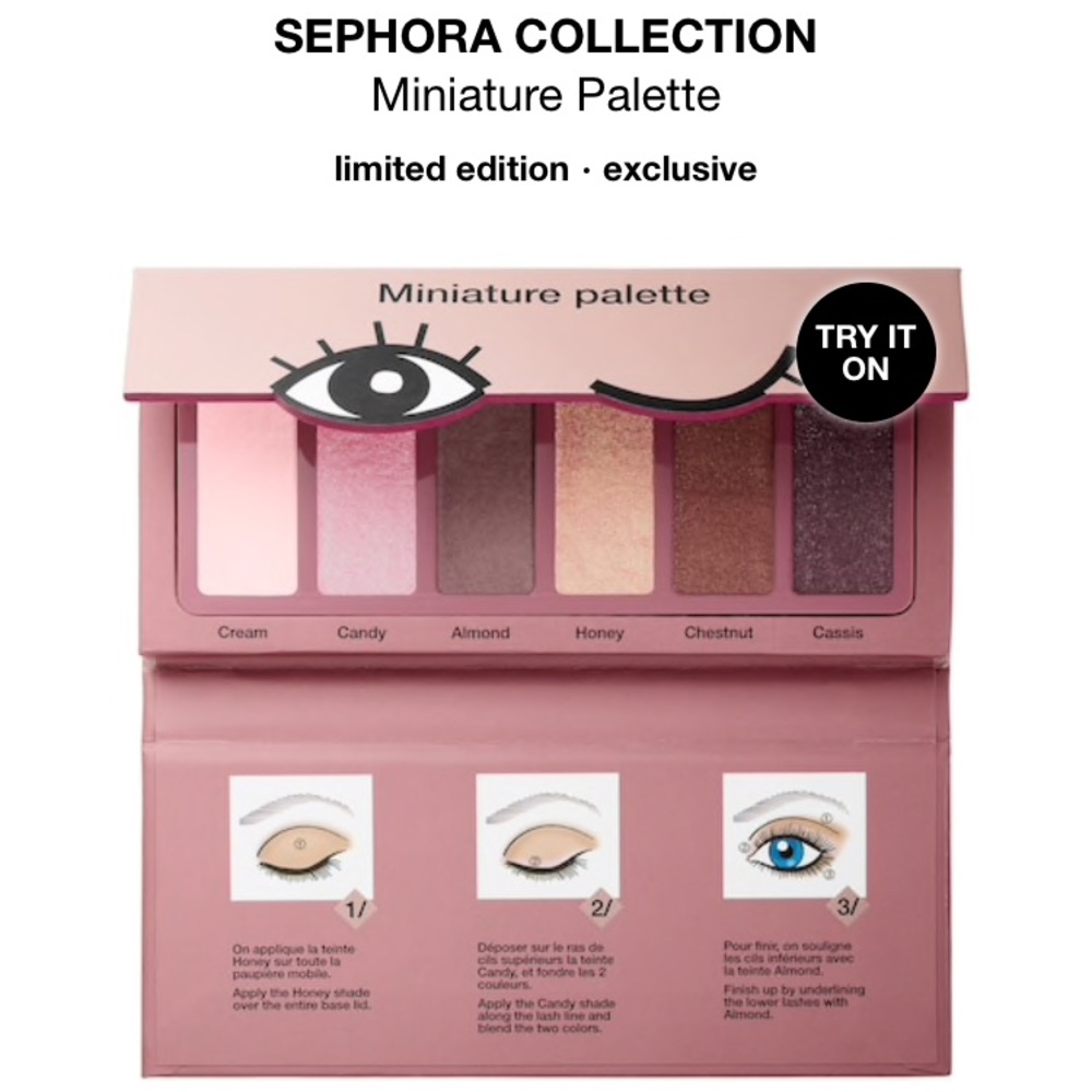 BNIB Sephora Mini Eyeshadow Palette in Donut
